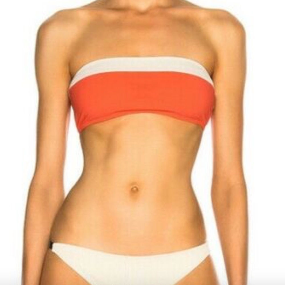 NWT $180 Flagpole‎ Lori Bandeau Bikini Top small